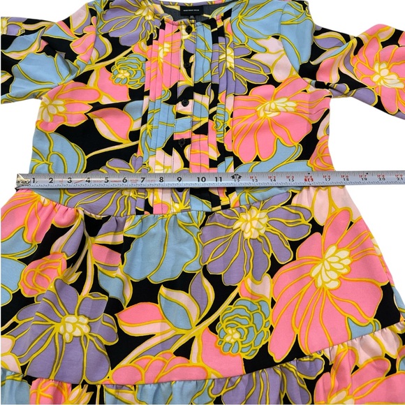 Who What Wear Floral Smock Dress, Multi- Color, Size XS - Picture 12 of 14